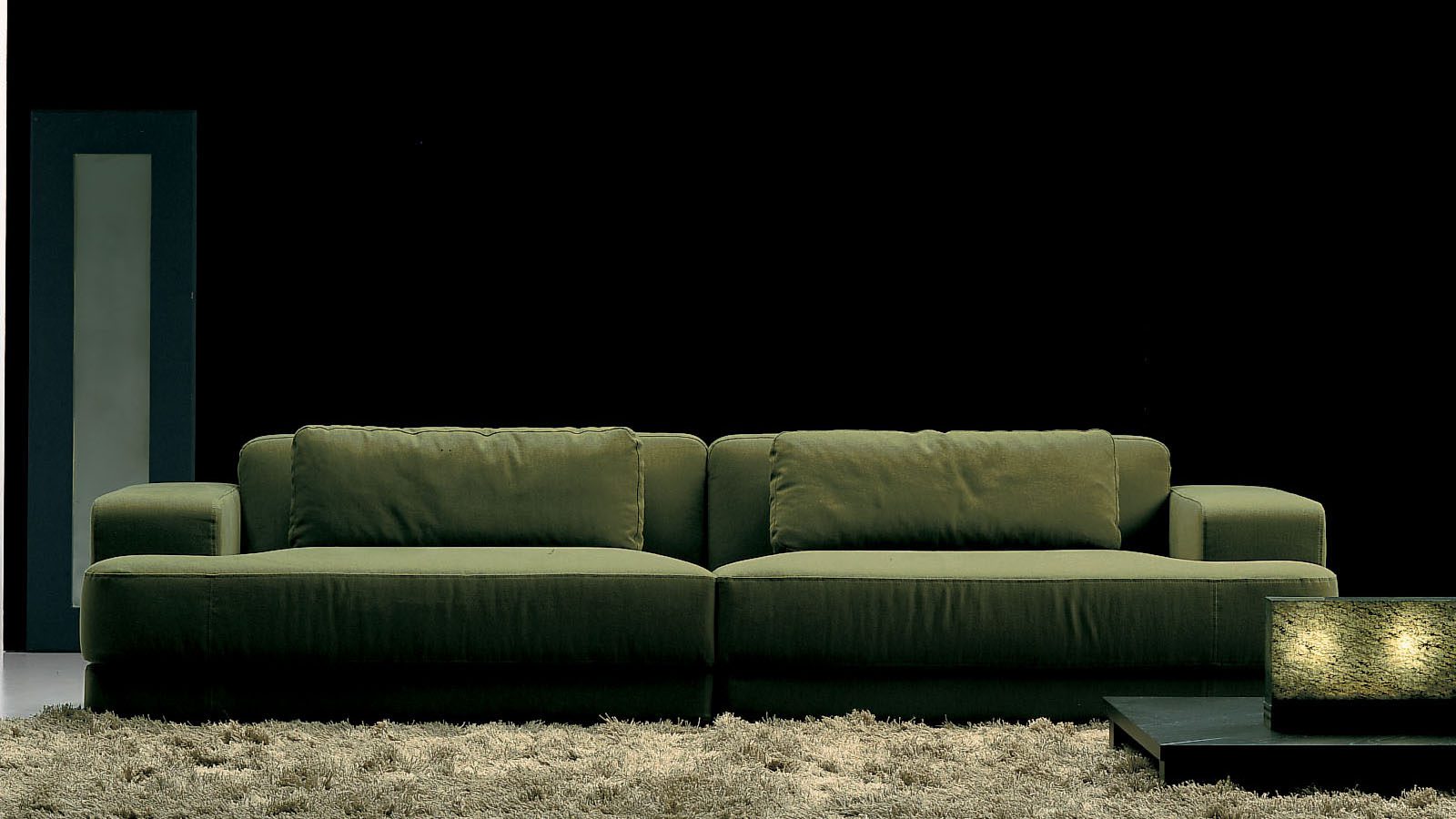 Edipo FRIGHETTO - divano verde